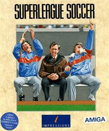 Box cover for Superleague Soccer on the Commodore Amiga.